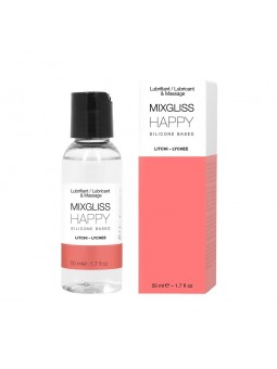 Lubrifiant Litchi Silicone Happy 50 ml