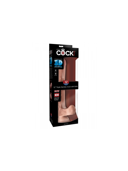 Gode réaliste KIng Cock 3D TRIPLE DENSITY 12 - 26 x 5.6 cm