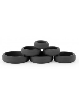 Pack de 6 cockrings silicone