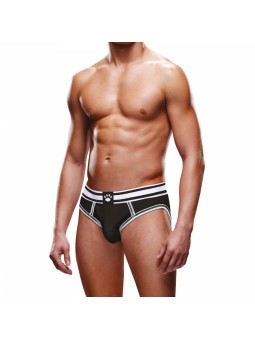 Bottomless OPEN BRIEF Prowler Noir-Blanc