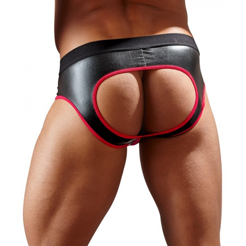 Jockstrap Joy Zip Noir-Rouge