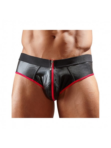 Jockstrap Joy Zip Noir-Rouge