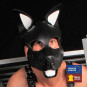 Véritable Masque en cuir PUPPY Noir