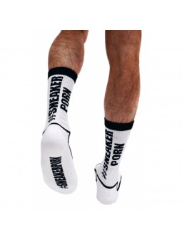 Chaussettes Sk8erboy SNEAKERPORN Blanc-Noir