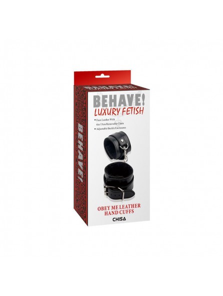 Menottes Noires avec Fourrure