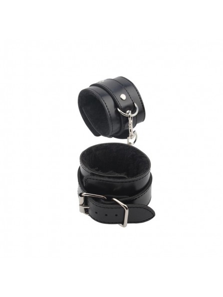 Menottes Noires avec Fourrure