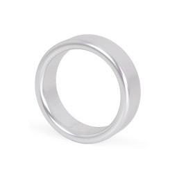 Cockring en aluminium Circle 15mm Argenté