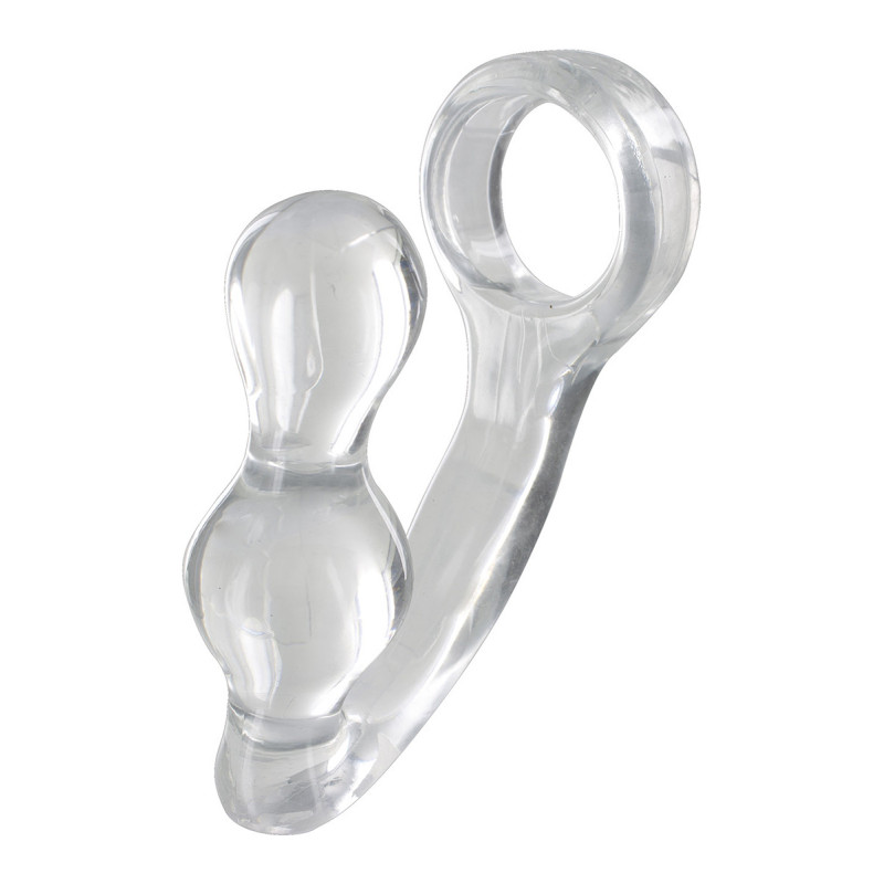 Stimulateur de prostate et cockring gris