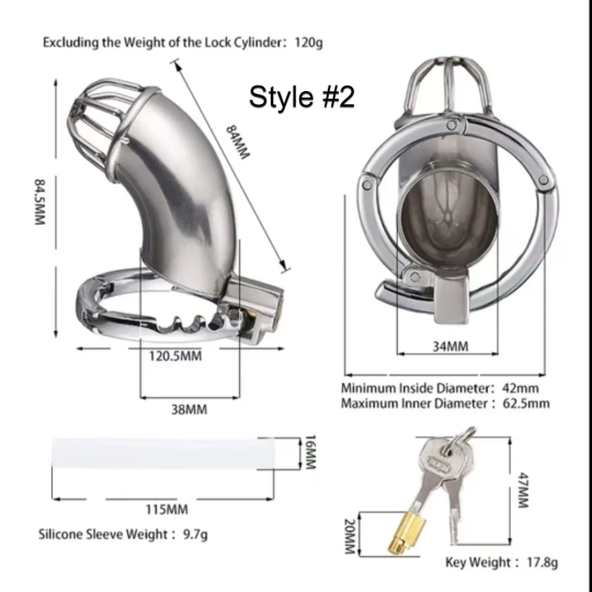 Cage de chasteté Curvedick 11 x 3.3cm