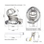 Cage de chasteté Restridick 7 x 3.3cm