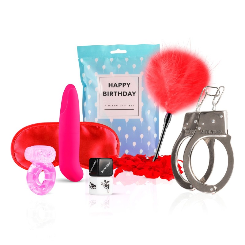 Coffret de sextoys HAPPY BIRTHDAY - 7 pièces